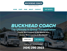 Tablet Screenshot of buckheadcoach.com